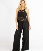 Calça de Tricô Emília Preta