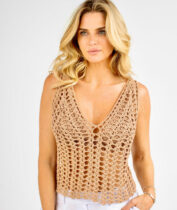 Blusa de Crochê + Top de Crochê Eduarda
