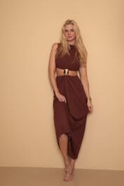 Vestido Capri Marrom